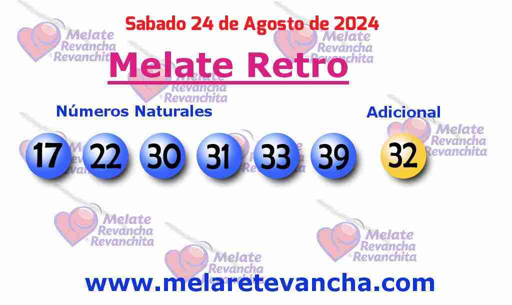 Últimos resultados de los sorteos de Melate Retro