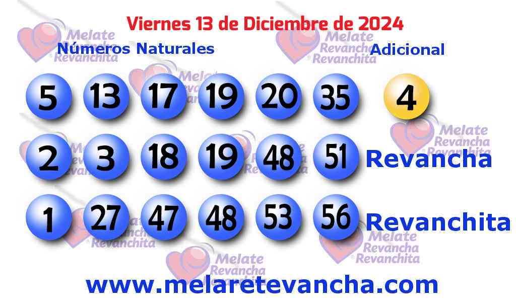 Melate Resultados Del Melate Retro Revancha Y Revanchita